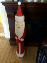 VTG 39&quot; Don Featherstone Pencil SANTA Christmas Lighted BLOW MOLD Union ... - $76.00