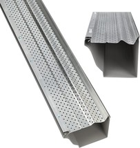 A-M Gutter Guard - Heavy Duty Aluminum Leaf &amp; Debris Protection 5 Inch-1... - $534.59 MXN