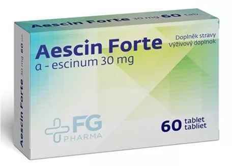 Favea Aescin Forte 30 mg 60 tablets - relief for swollen feet - $19.95