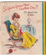 Vintage Hallmark Greeting Card Mini-Book - Having Another Baby - £14.10 GBP