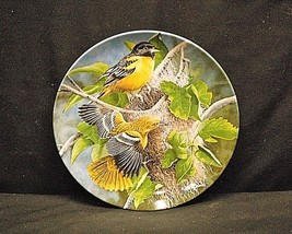 The Baltimore Oriole Collector Plate 1985 Your Garden Collection Edwin Knowles - £11.14 GBP