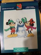 Disney Mickey Unlimited Cross Stitch Kit Mickey Minnie Snow Mouse - £23.26 GBP