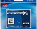 Brother Tape, Retail Packaging, 3/8 Inch, Black on White (TZe221) - $21.78