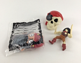 Pirates Of The Caribbean McDonald&#39;s Happy Meal Toy Lot Skull Skeleton Figure  - £14.73 GBP