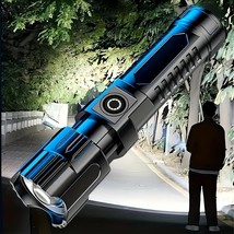 Outdoor Household Camping Usb Rechargeable Zoom Led Power Torch - $232.51