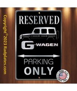 G WAGEN MERCEDES BENZ Parking 8&quot;x12&quot; Brushed Aluminum and translucent Bl... - £15.61 GBP