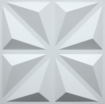 Dundee Deco 3D Wall Panels - Contemporary Geometric Paintable White PVC Wall Pan - £6.15 GBP+