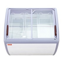 VEVOR Commercial Ice Cream Display Case, 9.3 Cu.ft Chest Freezer, Mobile Glass T - $1,660.79 CAD
