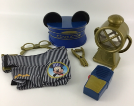 Disney Store Mickey Mouse Train Conductor Costume Tool Belt Lantern Hat ... - $39.55