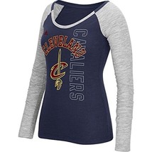 Adidas Womens Cleveland Cavaliers Liquid Dots Raglan Long Sleeve Slub Te... - £21.79 GBP