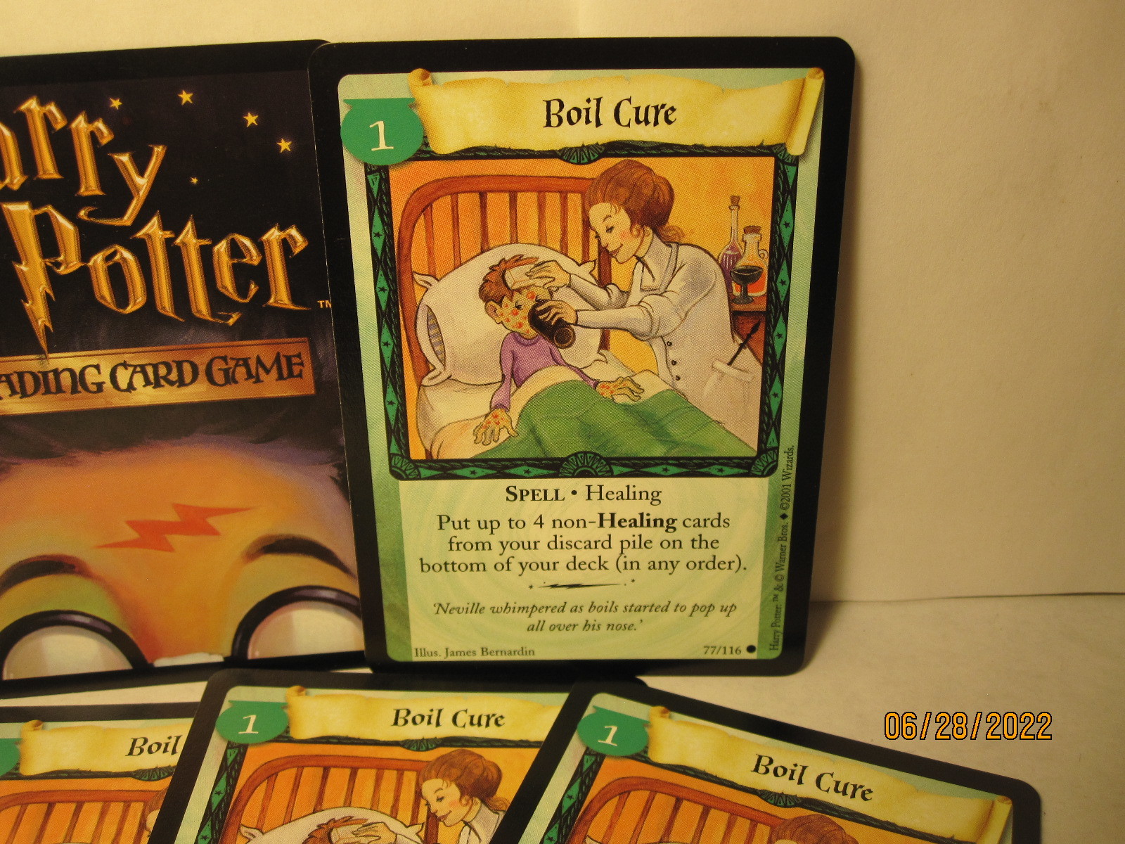 Primary image for 2001 Harry Potter TCG Card #77/116: Boil Cure
