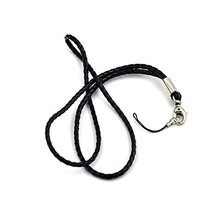 Fujiyuan 5 Pcs 45CM PU Leather Hand Wrist Strap Lanyard Twisted Black Ca... - $7.50
