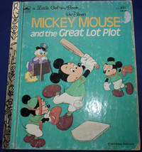 A Little Golden Book Walt Disney Mickey Mouse And The Great Lot Plot 1974 - £4.82 GBP