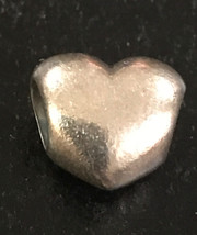 Authentic Pandora Sterling Silver Big Smooth Heart Bead Charm - £21.35 GBP
