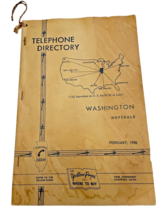 Telephone Book 1956 Washington Hopedale Illinois IL Directory Genealogy Phone - £28.56 GBP