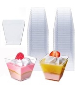 Mini Dessert Cups, Plastic Parfait Cups, Plastic Dessert Cups Mousse Cup... - £13.22 GBP