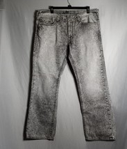 True Religion World Tour Men&#39;s Straight Leg Acid Wash Denim Jeans Size 44 - £39.10 GBP