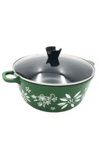 Temp-tations 6.55-qt Round Aluminum NonStick Casserole Dish Pot Pan in Green - £22.01 GBP
