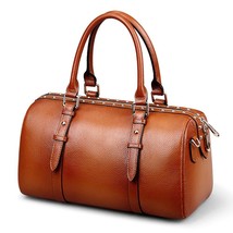 Full Grain Leather Ladies Women Genuine Leather Handbag Shoulder Bag - £140.83 GBP