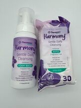 Theraworx Harmony Gentle Daily Cleansing Wipes &amp; Foam Wash Set Bundle NEW - €8,34 EUR
