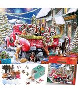 Alagoo 2025 Holiday Jigsaw Puzzle Advent Calendar Puppy &amp; Cat 1008 pcs - $22.83 CAD