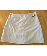 Skort Size 8 Beige St. John’s Bay Stretch Tennis Golf Shorts Skirt  Cott... - $11.75