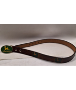 Vtg 90s Y2k JOHN DEERE Green Metal Belt Buckle and Belt - €25,75 EUR