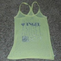 Womens Tank Top Victoria&#39;s Secret Supermodel Essentials Yellow Angel Sequined- M - £15.87 GBP