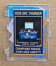 2025 OKC Thunder NBA Champs Authentic Event Used Parade Confetti Lot of 15 - $179.58 MXN