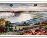 Cascate Niagara Da Michigan Centrale Treno New York Linee DB Cartolina R22 - £4.86 GBP