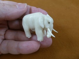 (tb-ele-28) African Elephant Tagua NUT palm figurine Bali carving safari zoo - £37.00 GBP