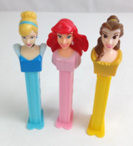 Lot of 3 Disney Princess Pez Dispensers Cinderella, Ariel, &amp; Belle (B) - £7.61 GBP