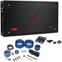 Rockville RXD-T2 Micro Car Amplifier 2400w 2 Channel 2x600W Rated+Amp Kit - £185.57 GBP