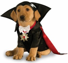 Dracula Vampire Large Rubies Pet Shop Dog Costume - £26.18 GBP