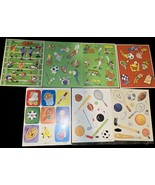 Vintage Sticker Lot Sports Lot Of 7 80&#39;s Hallmark  - $15.00