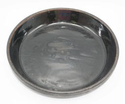 Antique Cook Rite Stoneware Brown Glaze Pie Plate 1920&#39;s - £69.78 GBP