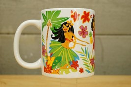 Island Hula Honeys China Coffee Mug HAWAII Dancers Ukulele Player Flowers - $14.84