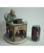 Capodimonte Italy Large Porcelain Figurine &quot;The Writer&quot; - £160.65 GBP