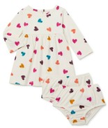 Wonder Nation Baby Girls Knit Play Dress W Diaper Cover 24 Months Cream ... - €10,52 EUR