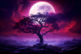 Digital Art - moon-tree - Free Shipping - $27.36 MXN