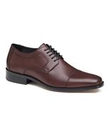 J. MURPHY NOVICK CAP TOE MENS LEATHER BURGUNDY TAN BLACK OXFORD SHOES NE... - $84.14+