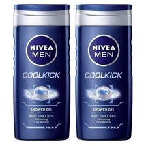 Nivea Bath Care Shower Gel Cool Kick for Men, 250 ml (pack of 2), free shipping - £37.14 GBP