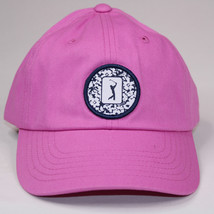 PGA Tour Women&#39;s Adjustable Golf Hat PINK With Floral Patch New Baseball Cap Hat - £9.31 GBP
