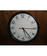 Round Black Modern Home Bedroom Retro Time Kitchen Wall Clock Quartz - £7.70 GBP
