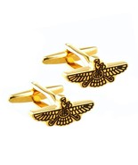 FARAVAHAR CUFFLINKS Farvahar Persian Zoroastrian Ahura Mazda Gold NEW w ... - €12,94 EUR