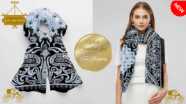 Satin Scarf 35x35 Premium Silk Wrap, Lightweight, Vibrant, and Free Ship... - $49.26 CAD