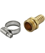 GroundWork DRG2021106 Male Hose Adapter 3/4 Inch 60 PSI Brass - $16.79