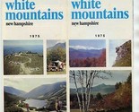 White Mountains Vacation Guide Brochure Pictorial Map 1975 New Hampshire - £14.01 GBP