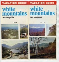 White Mountains Vacation Guide Brochure Pictorial Map 1975 New Hampshire - £13.97 GBP