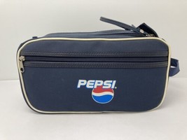 Vintage PEPSI Promotional Dopp Bag Advertising Ditty Travel Double Zip T... - $44.50